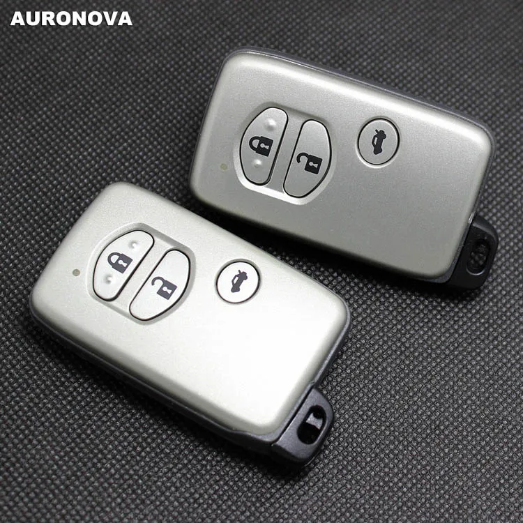 Auronова Новый смарт ключ оболочка для Toyota Crown Corolla Camry Rav4 Reiz Prado Land Cruiser 3 кнопки чехол