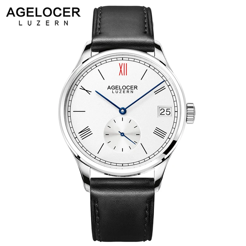 1101A1 AGELOCER Swizerland Lurzern мужские часы с датой мужские ролевые часы Роскошные известный бренд спортивные мужские подарок аналоговые автоматические наручные часы - Цвет: 1101A1