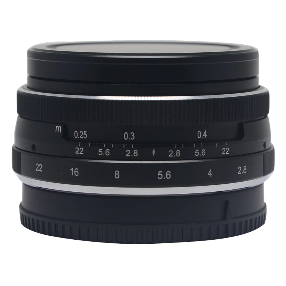 Meike MK-28mm f2.8 объектив с широкой диафрагмой и ручной многослойным покрытием фокусировки объектива APS-C Для беззеркальных камер Fujifilm X-A1 X-A2 X-E1 X-E2 X-E2S
