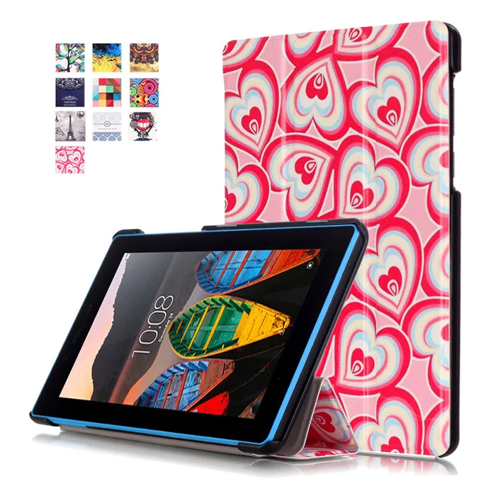 Чехол-подставка из искусственной кожи для lenovo TAB3 Tab 3 7 710 710F 710I TB3-710F 7," Tablet+ 2 шт. Защитная пленка для экрана