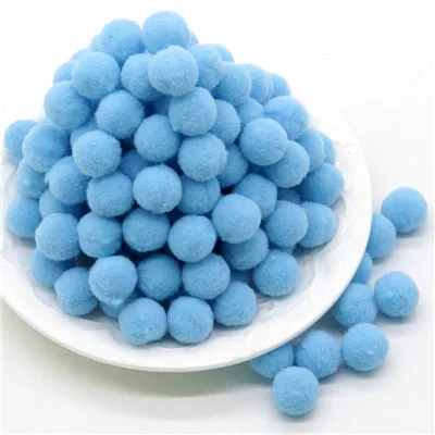 100 шт. 10/15/20/25 мм Мини пышная Нижняя Pom Poms помпонами ручной работы для детей игрушки свадебные Рождественский Декор DIY товары для шитья и рукоделия