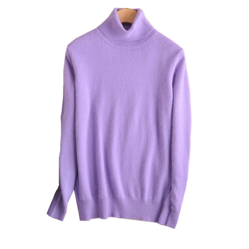 Осенне-зимний женский свитер 2019 корейская Водолазка с длинным рукавом вязаный