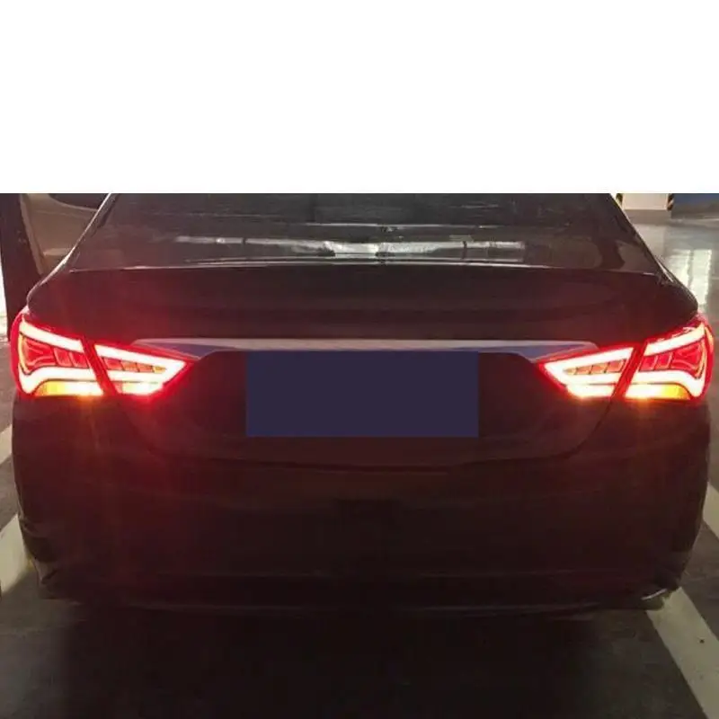 Автозапчасти для автомобилей, автомобильные лампы Drl, светодиодные дневные ходовые фары, задние Автомобильные фары в сборе для hyundai Sonata