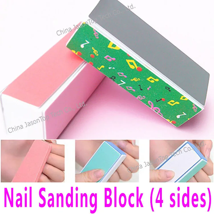 4-сторонний Полировочный блок для ногтей пилки шлифовальный инструменты дизайна