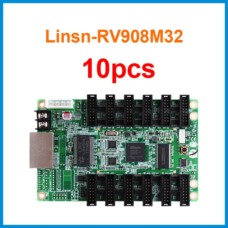 10 шт. Linsn RV908 RV908M32 светодиодный видеодисплей приемная карта 12xHub75 порты поддержка