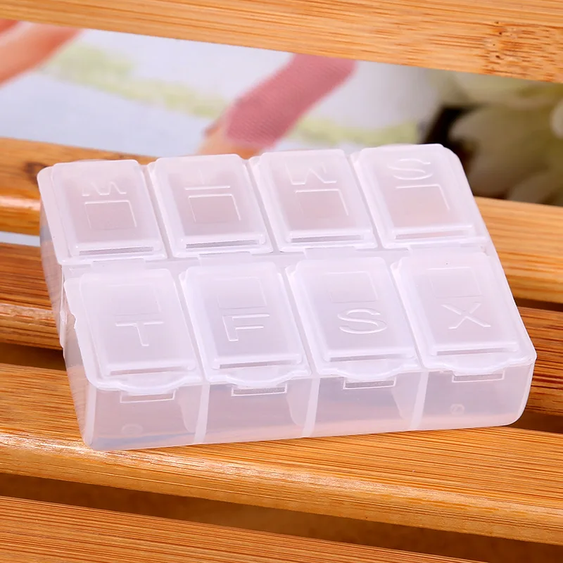 Wofo 8 сетки Пластик прозрачной коробке аптечка емкости для хранения украшений