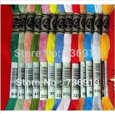 Всего 600 шт. крестиков нитки для вышивания крестиком нить Аналогичная DMC-Выберите