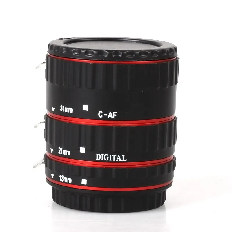 Красное металлическое Крепление Автофокус AF Макро Удлинитель/кольцо для Kenko Canon EF