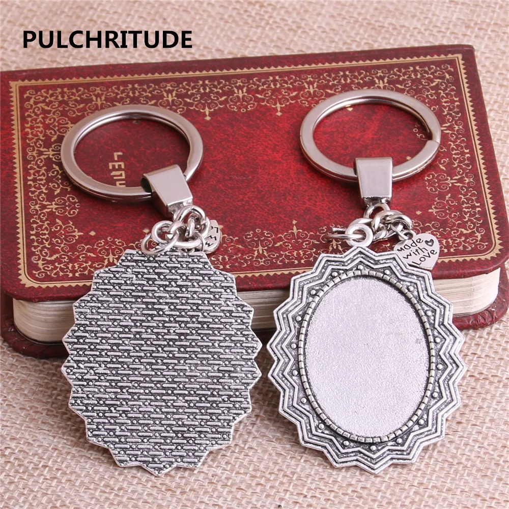 PULCHRITUDE 3 шт антикварная серебряная овальная 35*25 мм внутренняя металлическая