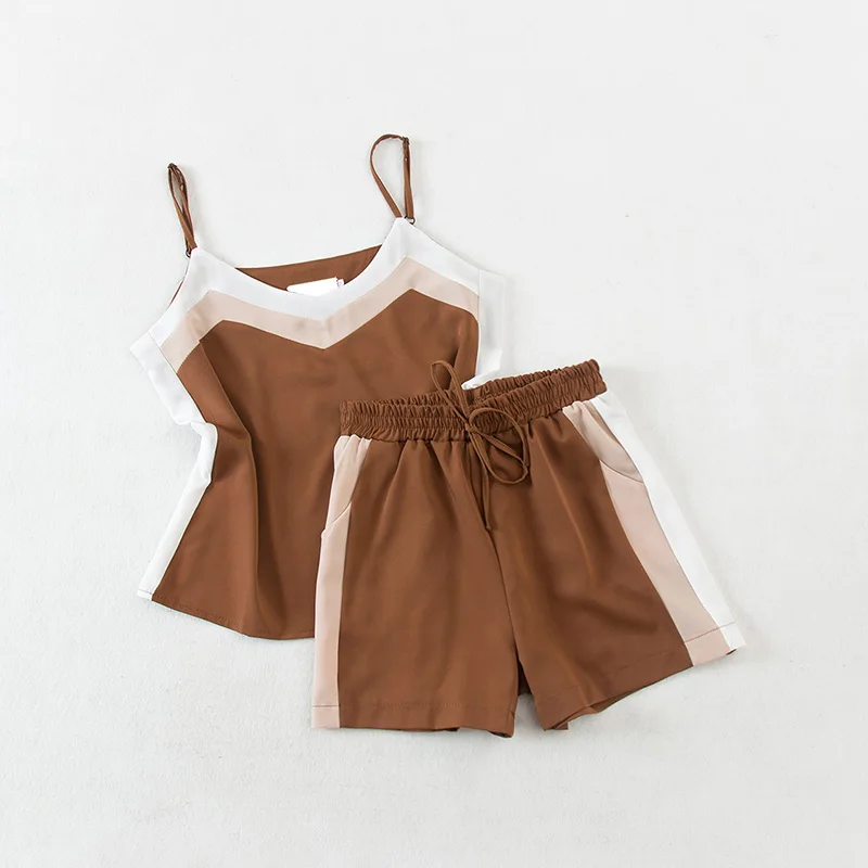 2018 новый летний спортивный костюм женский сексуальный топ + шорты костюмы модные