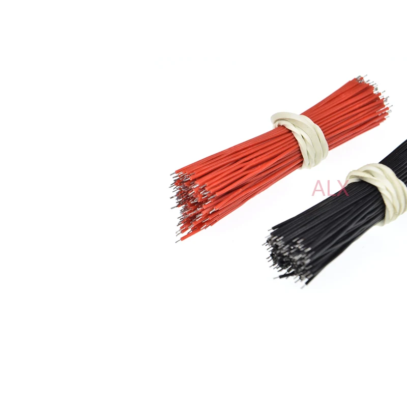 100 шт. 32AWG 50 мм Длинный оловянный макетный кабель перемычки гибкий с двумя концами