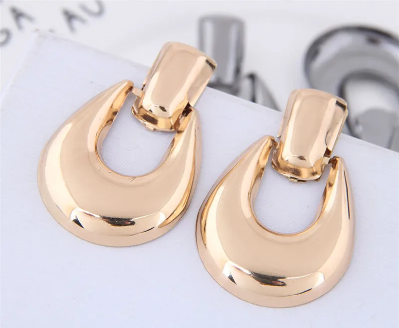 Металлические серьги-гвоздики Kymyad для женщин Подвесные серьги в форме капли воды