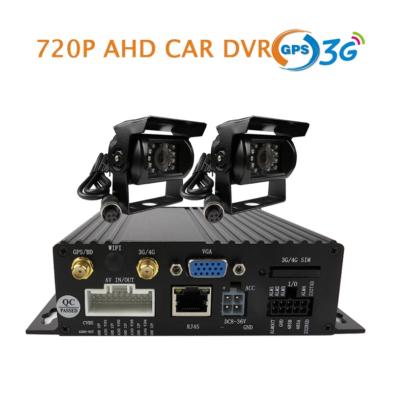 Бесплатная доставка 4ch GPS 3G 720 P AHD SD Видеорегистраторы для автомобилей MDVR видео