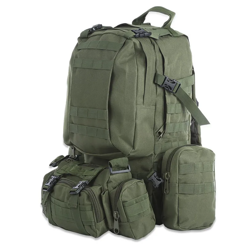50л многофункциональная спортивная сумка Molle тактический Камуфляжный водостойкий рюкзак для спорта на открытом воздухе, альпинизма, туризма, кемпинга
