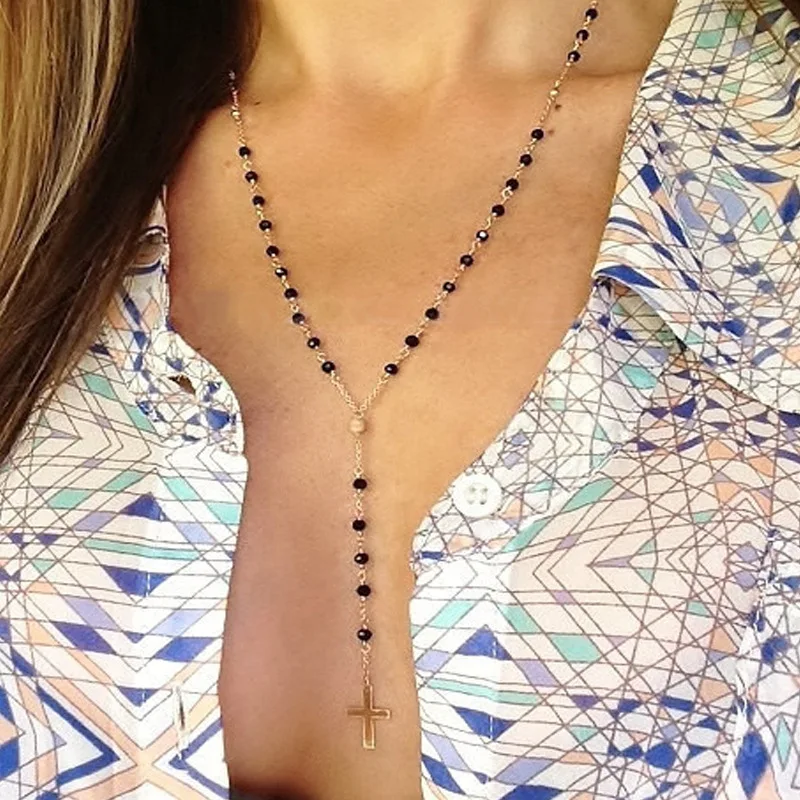 Женское Ожерелье с длинной цепочкой золотое/серебряное ожерелье ручной работы