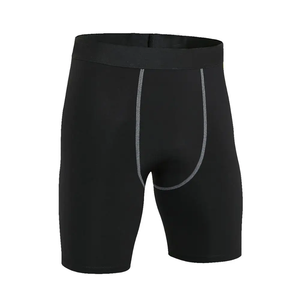 Black White IEMUH, брендовая одежда, полиэстер, мужские повседневные шорты, Бермуды, Homme, компрессионные шорты для фитнеса, бодибилдинга, мужские шорты - Цвет: Black White