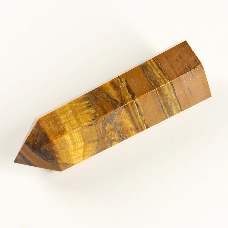 AAA+ Natural yellow tiger eye quartz crystal pillar point column Sceptres rough stone ore energy healing mineral specimens | Дом и сад