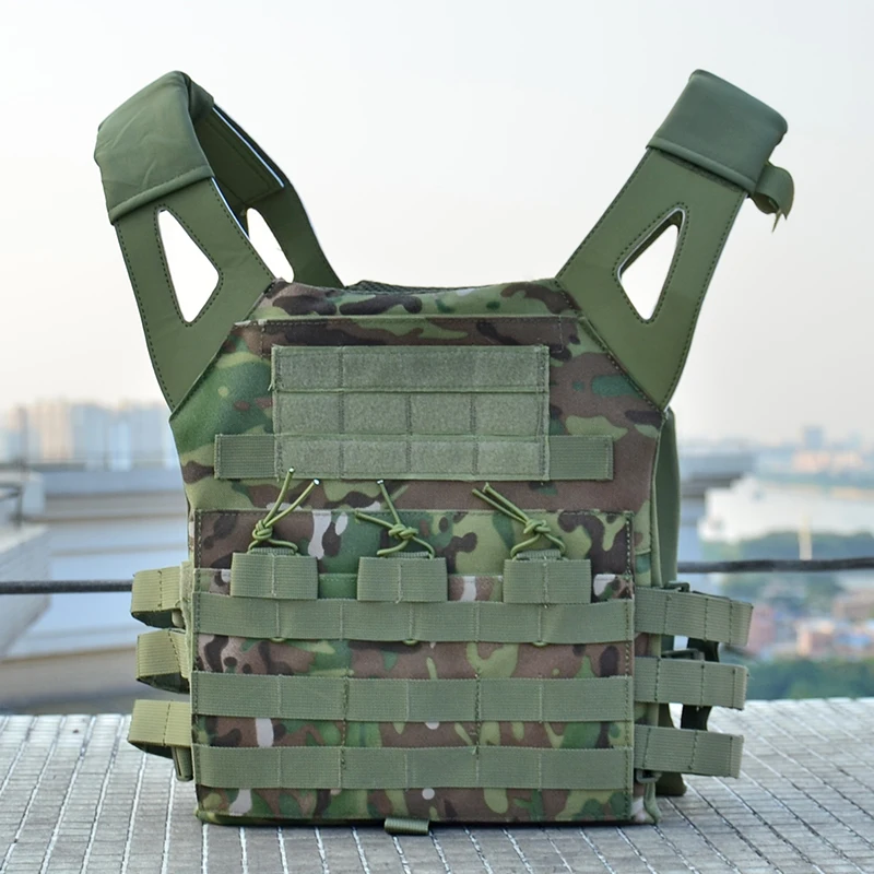 JPC тактический жилет быстрой реакции онтологический жилет 1000D Molle нагрудная установка защитная пластина Перевозчик JPC Военная Боевая Экипировка жилеты - Цвет: CP