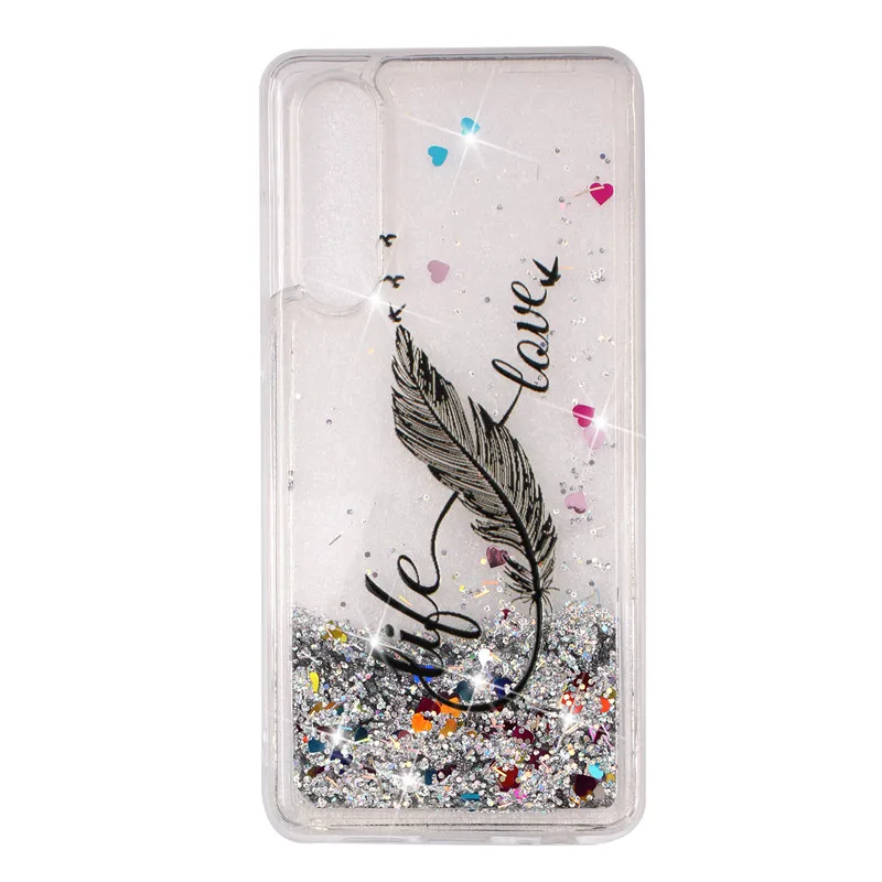 Style 1 FLYKYLIN чехол с единорогом для huawei P30 Pro чехол s для huawei P20 Lite Coque on P20 чехол Блестящий динамический жидкий силиконовый чехол - Цвет: Style 1