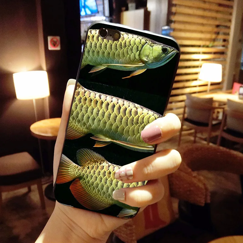 MaiYaCa золото Arowana красочные милые аксессуары для телефона чехол iPhone 8 7 6 6S Plus X 10 5 5S SE