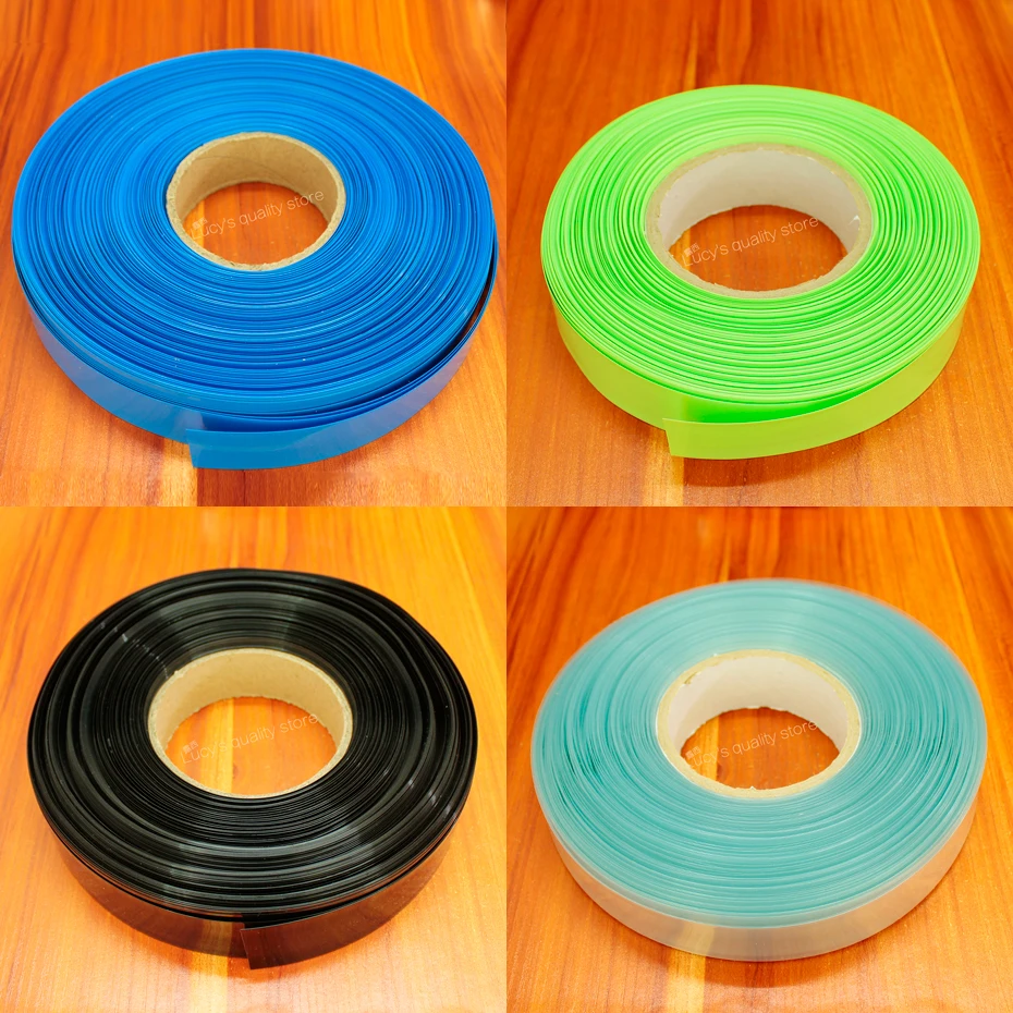 

10m/lot 18650 lithium battery PVC flame retardant insulating sleeve 26650 battery heat shrinkable sleeve battery sheath film