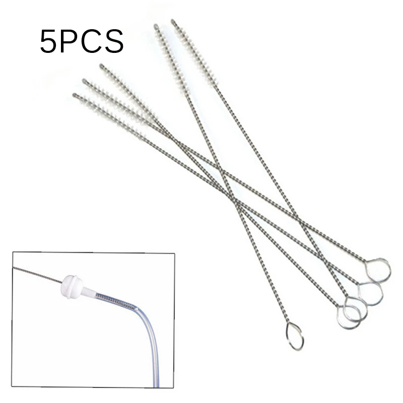 Лучшие продажи 5 шт. соломенная щетка для чистки Нержавеющая сталь стирка
