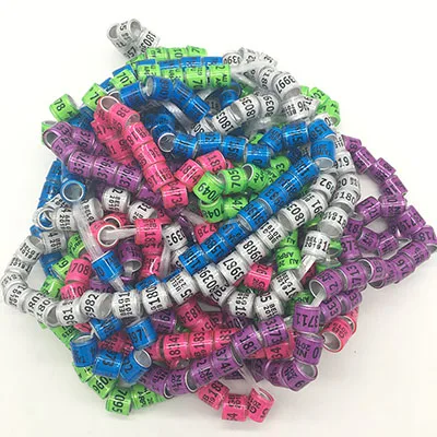 5 color 100 шт. кольцо для ног голубя с сережками качество прочное кольцо для птиц кольцо для ног фазана многоцветные инструменты для птиц - Цвет: 5 color