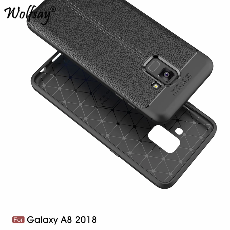 Для Samsung Galaxy A8 2018 чехол силиконовый для A530 мягкий телефона с рисунком личи