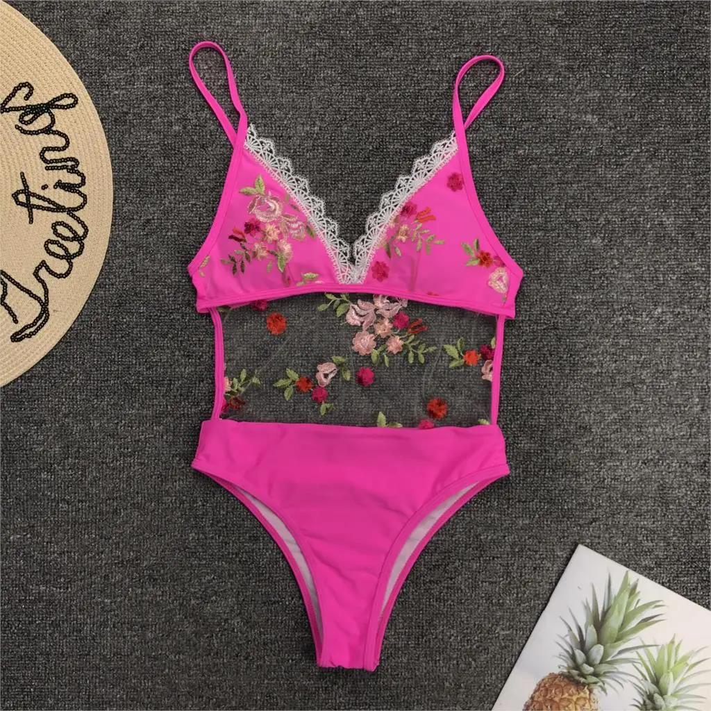 Женский купальный костюм с принтом простой летний бикини 2019|Комбинезоны| |