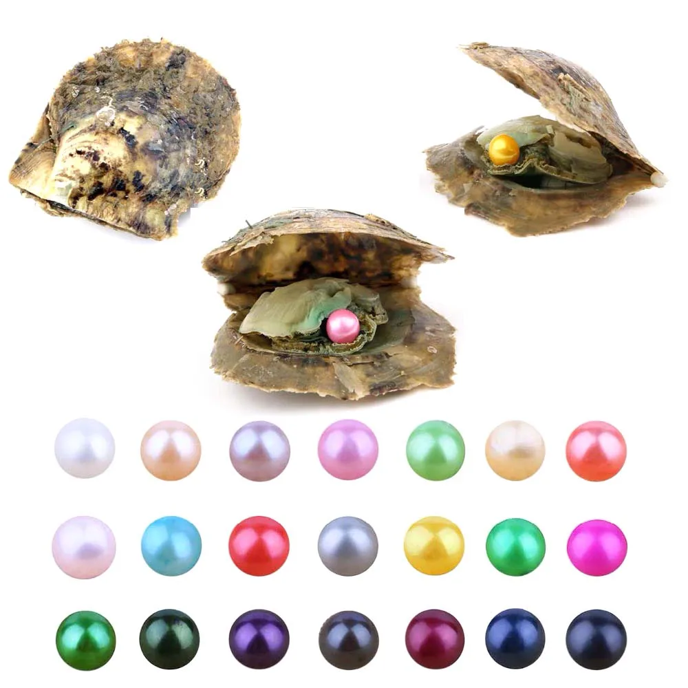 Жемчужные Oyster Akoya с искусственным жемчугом в виде сердца круглыми жемчужинами 7 8