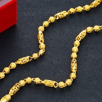 new trendy mens necklace yellow gold filled classic chain necklace jewelry