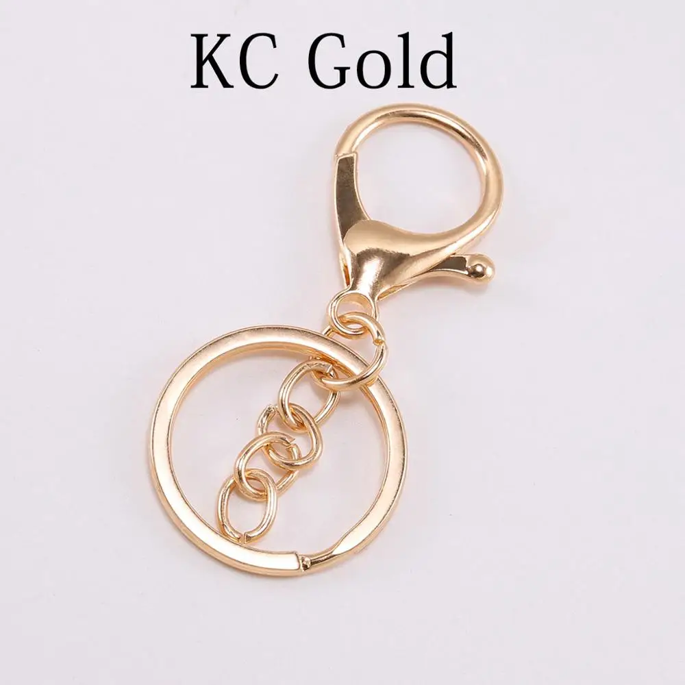 5pcs 30mm Metal Swivel Clasp Key Rings Metal Lobster Claw Clasp Hook Key Chains for DIY Jewelry Material Findings Supplies