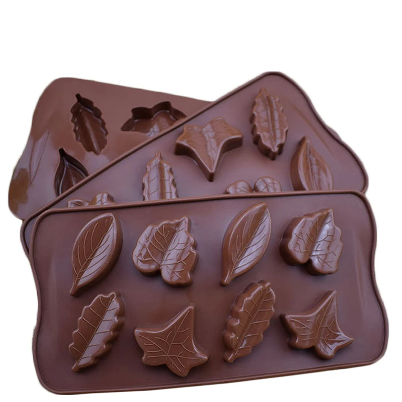 8 листьев шаблон силиконовая форма кленовый лист ледяной куб печенье печь для