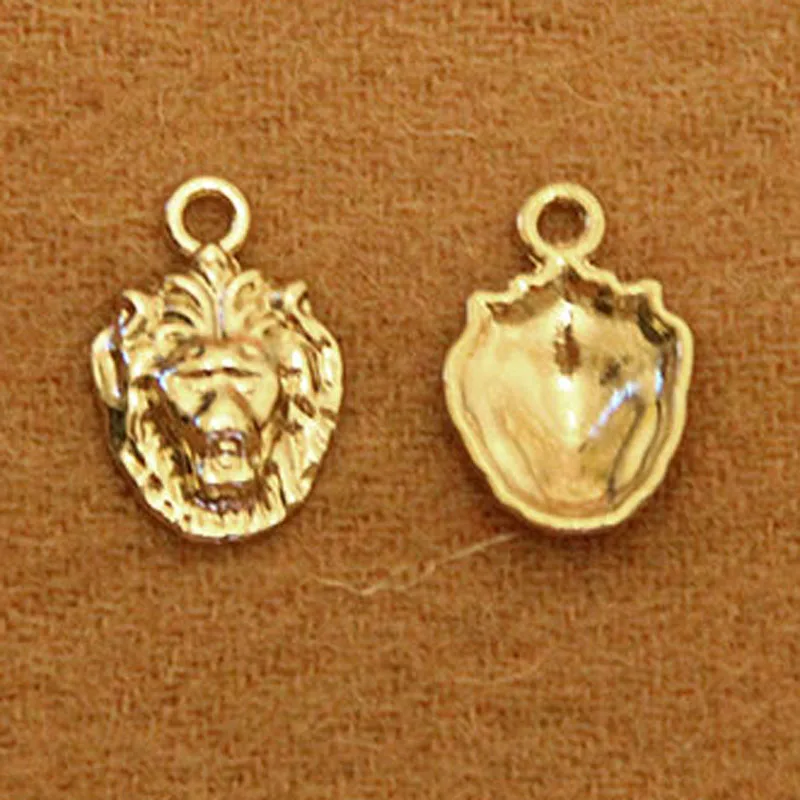 Изысканный Золотой слайдер с головой льва на молнии сделай сам сумка для обуви