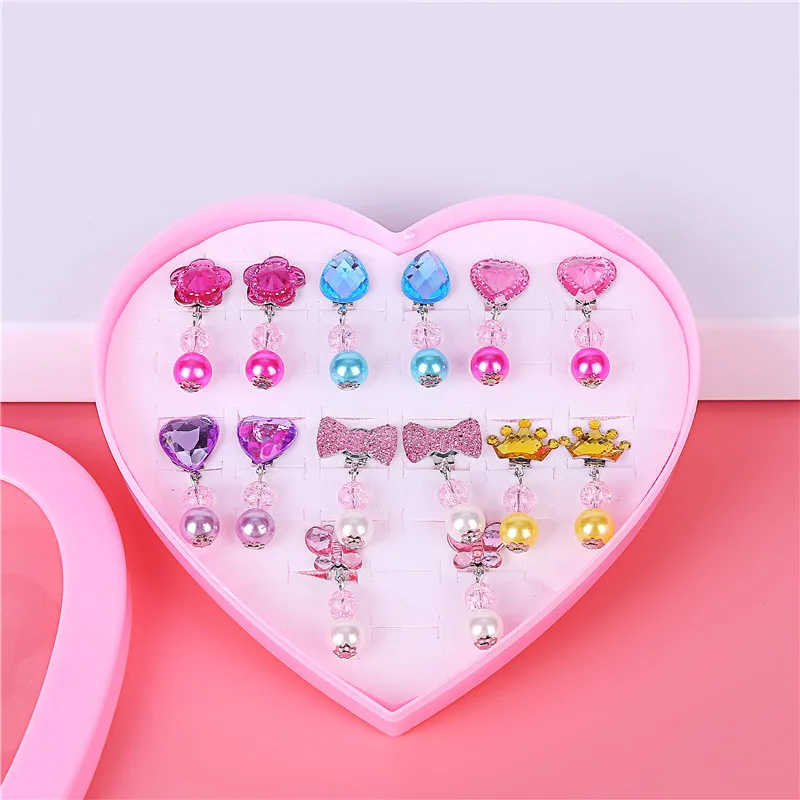 7 пар/компл. модные серьги-гвоздики из полимерной глины набор сережек ручной