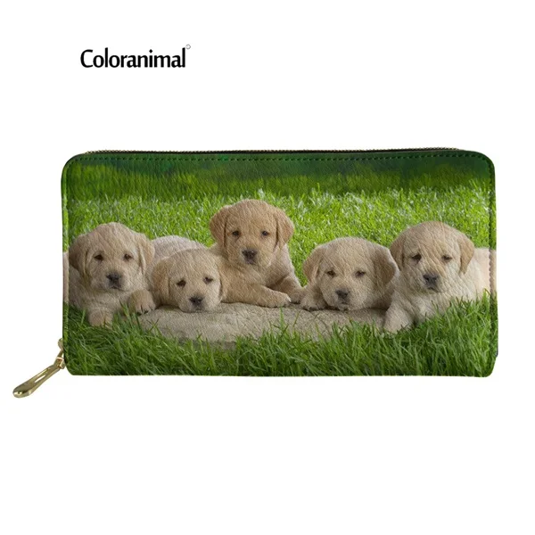 Coloranimal, Новое поступление, женский, мужской, на каждый день, кредитная карта, ПУ дизайн, Длинный кошелек, кавайный, для домашних животных, с принтом мопса, женский модный кошелек - Цвет: H225Z21