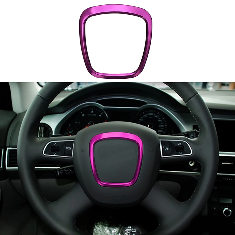 Стайлинг автомобиля Центральная рамка рулевого колеса из алюминиевого сплава