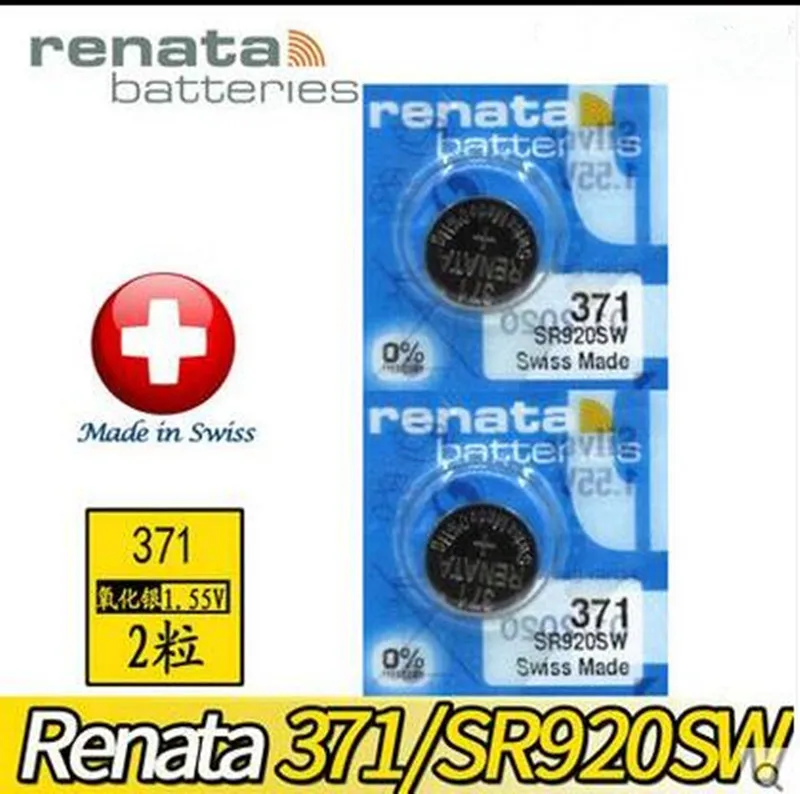 2 шт./лот розничная продажа НОВЫЙ Renata долговечный 371 SR920SW LR69 LR920 AG6 батарейный блок