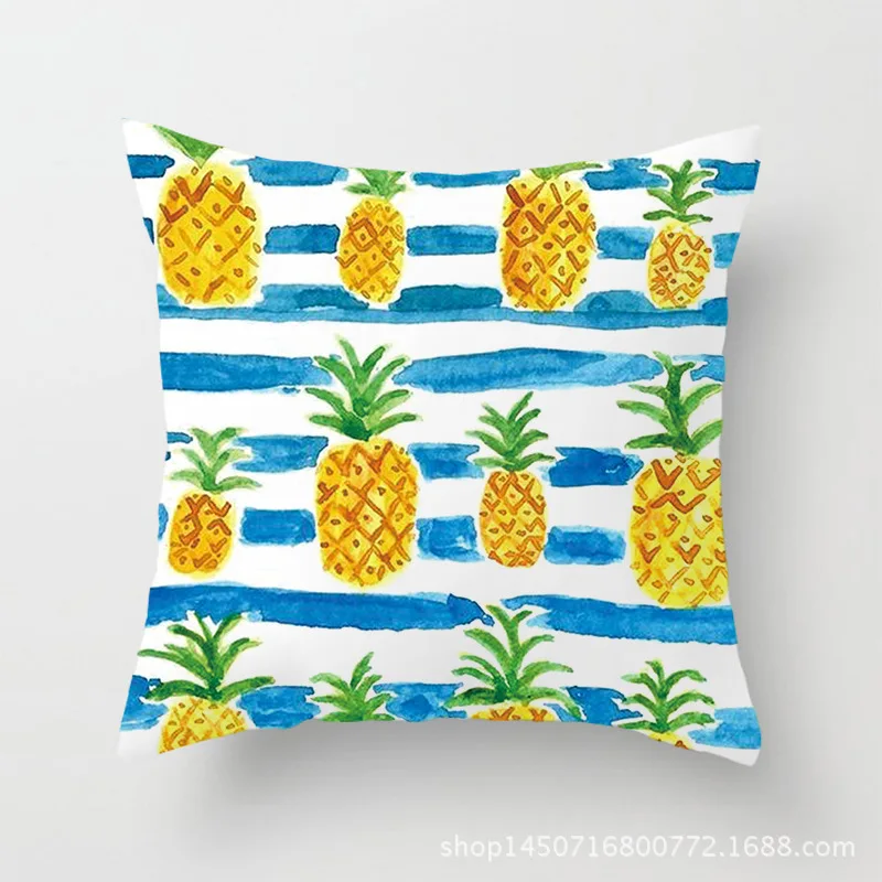 2020 мультяшный ананас Модный чехол для подушки офисный квадратный летний свежий с