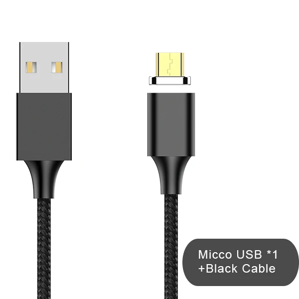 Micro usb with cable NOHON Магнитный зарядный кабель, шнур для синхронизации данных, освещение, 8 Pin для iPhone X 7 8 Plus, быстрая зарядка, Micro usb type C для samsung S8 S9 - Цвет: Micro usb with cable