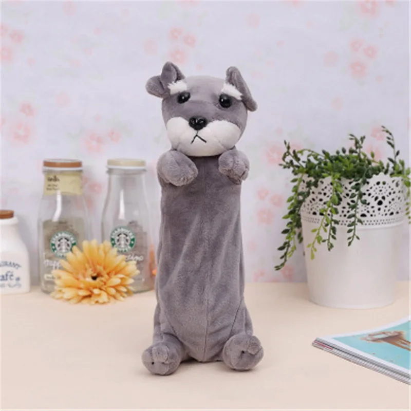 2019 Kawaii Animal школьная мягкая плюшевая игрушка Чихуахуа сумка для собак Papelaria пенал