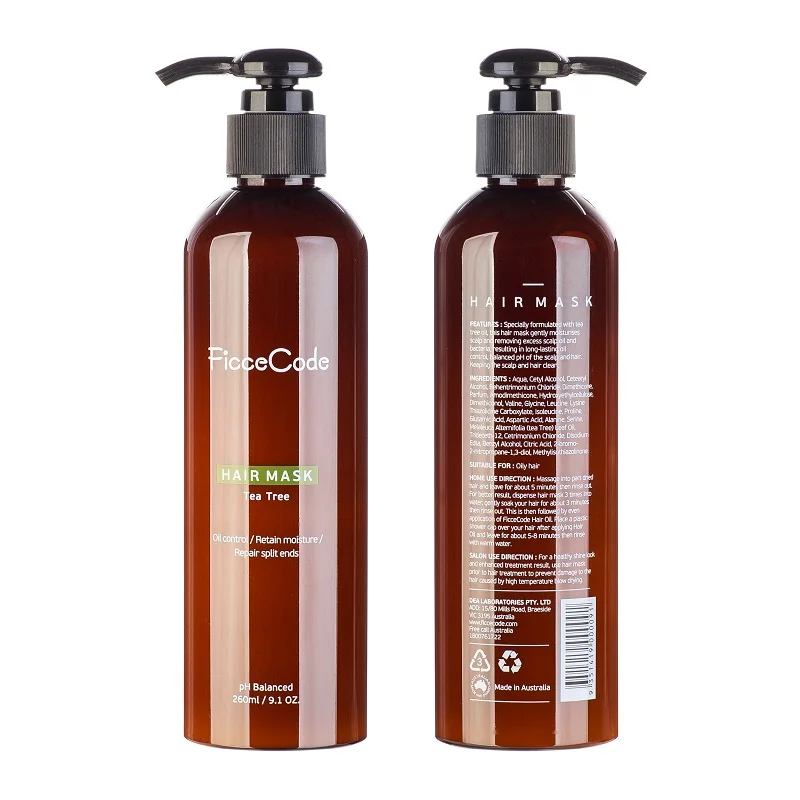 Австралийская ficcode чайное дерево Масляная маска для волос контроль масла баланс