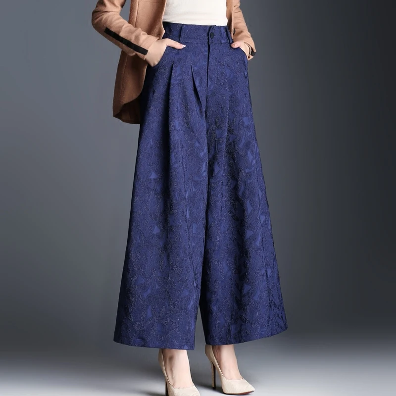 Женские широкие брюки 2018 Новые весенние и летние женские винтажные свободные