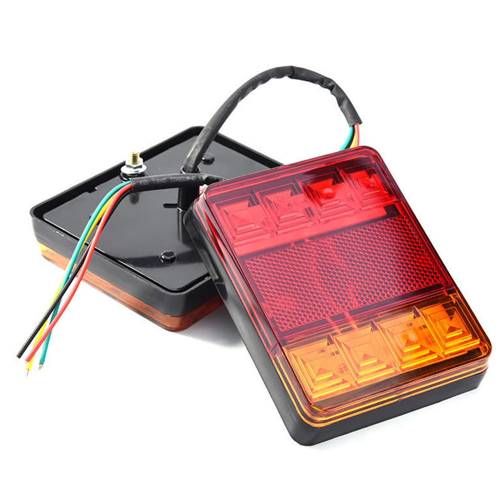 Castaleca 2 шт. 12V прицеп 8 светодиодный фонарь светильник хвост задние стоп Сигналы