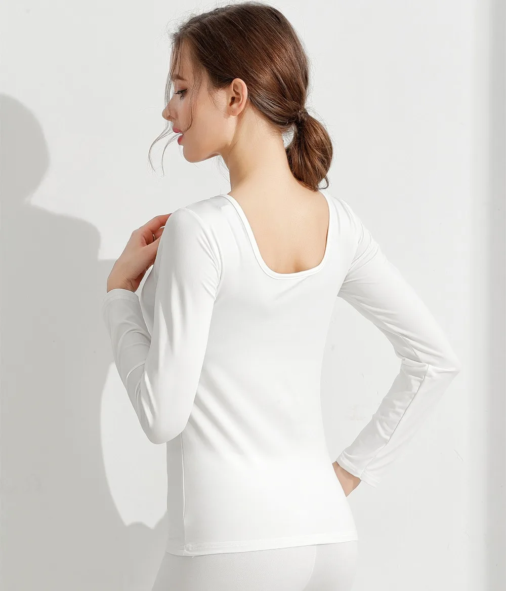 Женская футболка с длинным рукавом круглым вырезом термобелье для зимы | одежда