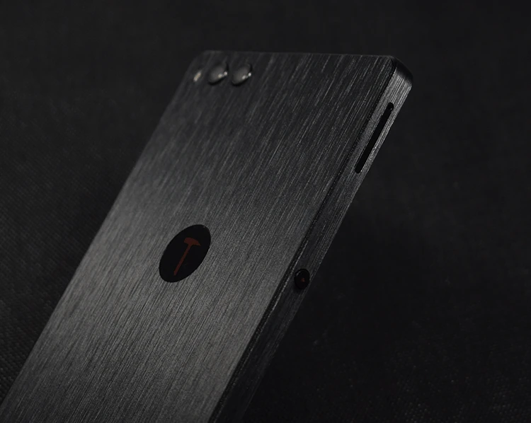 Чехол под шлифованный Металл узор декоративная Задняя панель для телефон smartisan nut