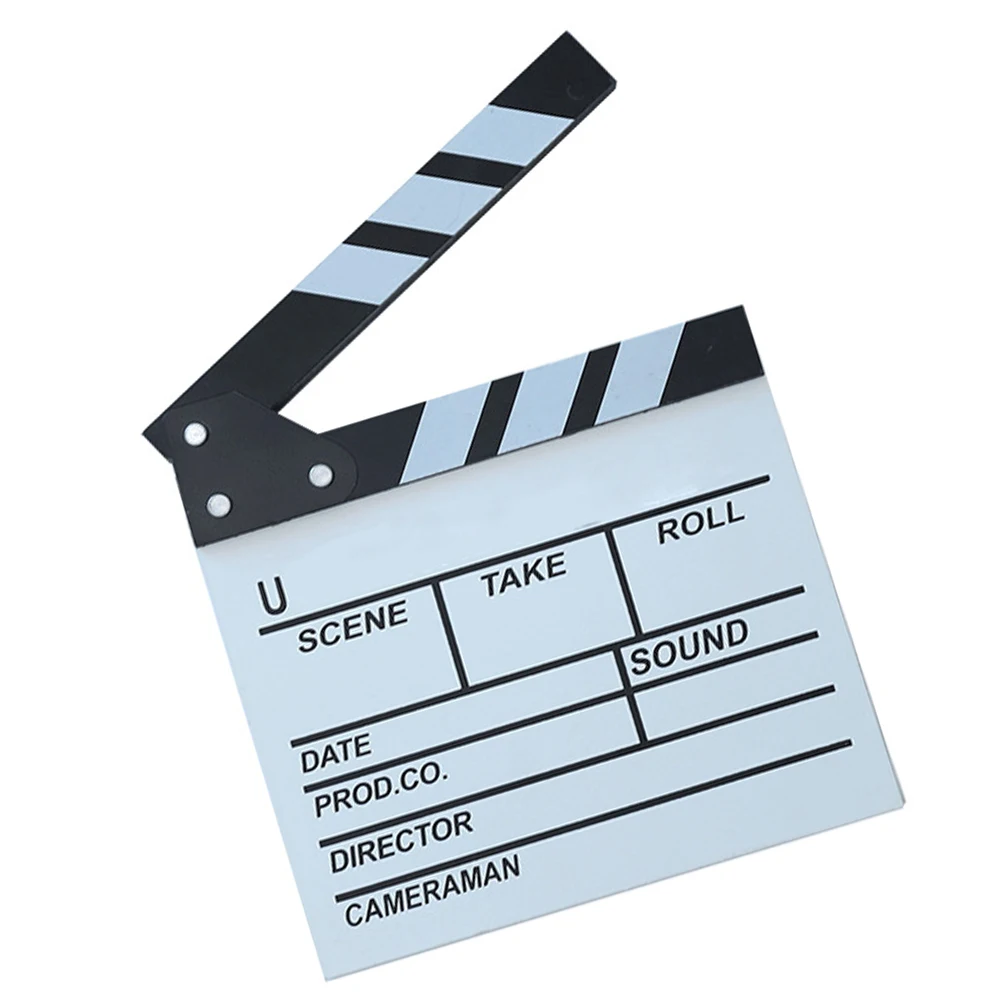 Деревянный Clapperboard Винтаж ТВ фильм плёнки доска для хлопка сланец вырезать Опора