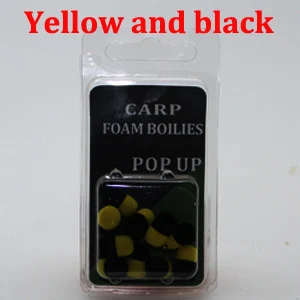 Yellow and Black 10 шт. метод подачи рыболовный инструмент фидерная ловля карпа двухцветная пена приманки черный и желтый рыболовные снасти аксессуары - Цвет: Yellow and Black