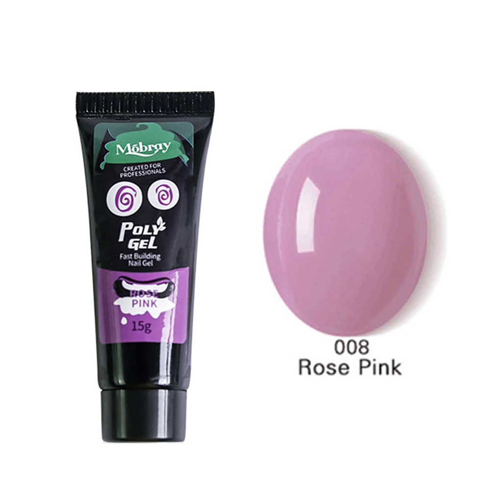 08ROSE PINK Major dijit 15 мл поли гель для наращивания пальцев желе полигель гель для ногтей Камуфляжный УФ светодиодный твердый гель акриловый строительный гель - Цвет: 08ROSE PINK