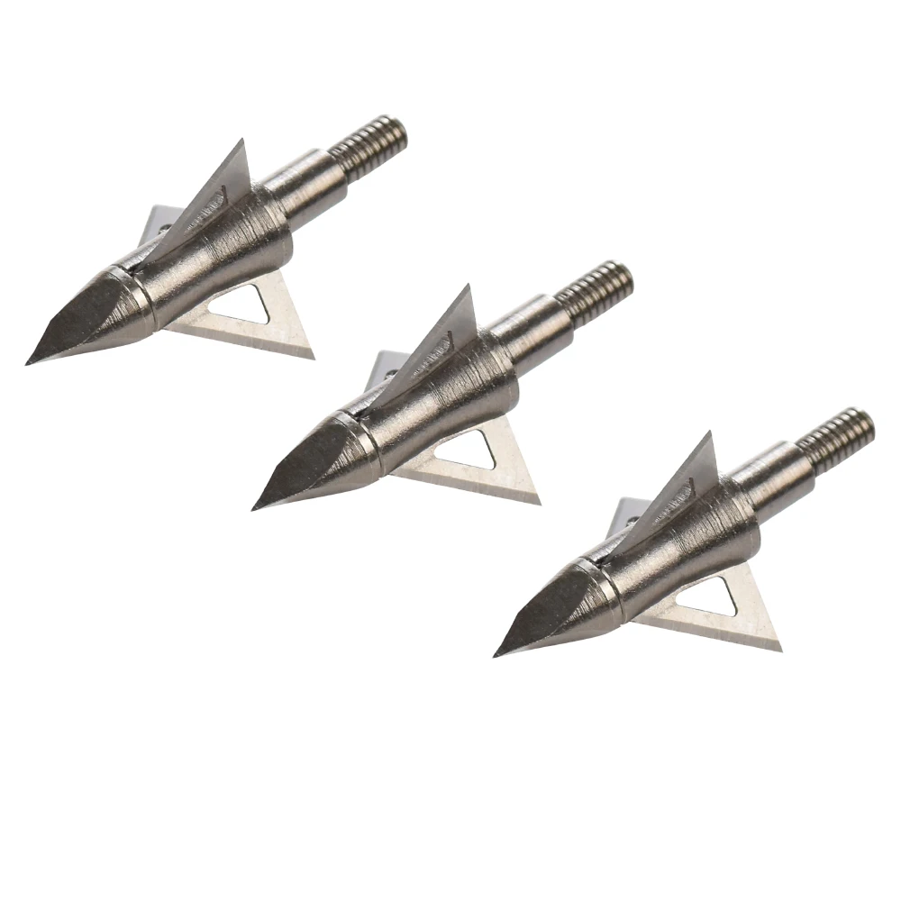 12X Broadhead 100 зернистость 125 охота, зверь стрелы болт точка головы 3 лезвия стрельба из лука лук открытый для охоты Зверь